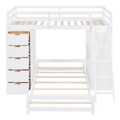 Bunk Bed With LED Light And USB Ports
