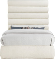 Adam - Boucle Fabric Bed With 70.5" Headboard