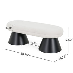 Dining Bench Upholstered For Dining Room - Beige