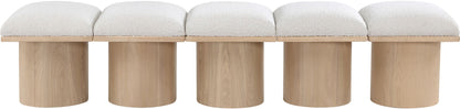 Pavilion - 5 Piece Modular Bench With Natural Base
