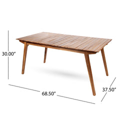 Outdoor Dining Table & Frame - Teak