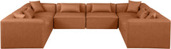 Cube - 8 Piece Modular Sectional - Cognac