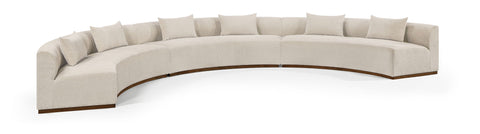 Avanti - Chenille Fabric Upholstered 3 Piece Modular Sectional