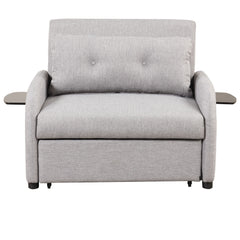 Versatile Pull Out Sofa Sleeper 3 In 1 With Wing Table & USB Charge, Compact Design