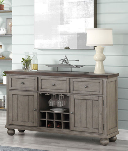Rustic Two Tone Sever With Powerpack - Gray