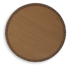 Double Point - Round Cocktail Table - Beige