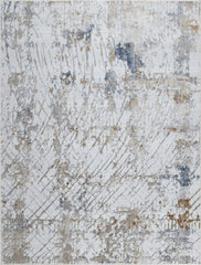 Textures - 5'3" X 7' Polypropylene, Area Rug - Multi / White
