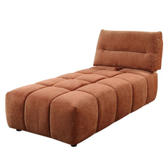 Loanna - Modular - Chaise - Coral Red Chenille
