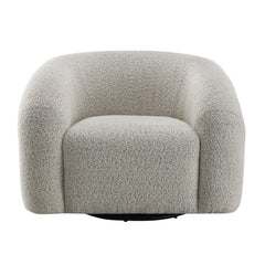 Irma - Chair With Swivel - Gray Boucle