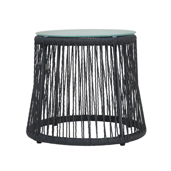 Boho Southport - Side Table With Glass Top