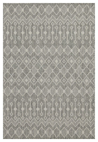 Sunshine - 5'3" X 7'3" Indoor & Outdoor Area Rug Polypropylene - Silver
