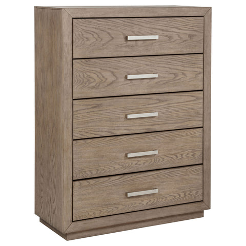 Gibbons Barley - 5 Drawer Bedroom Chest - Brown