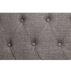 Florian - Sofa With 4 Pillows - Gray Fabric & Antique White