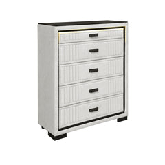 Isaiah - Upholstered Chest With LED Lighting