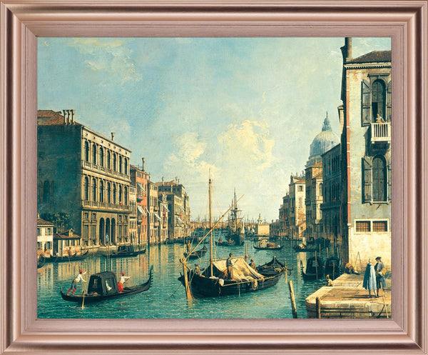 Canal Serenity Scene - 28" x 34" Framed Wall Art