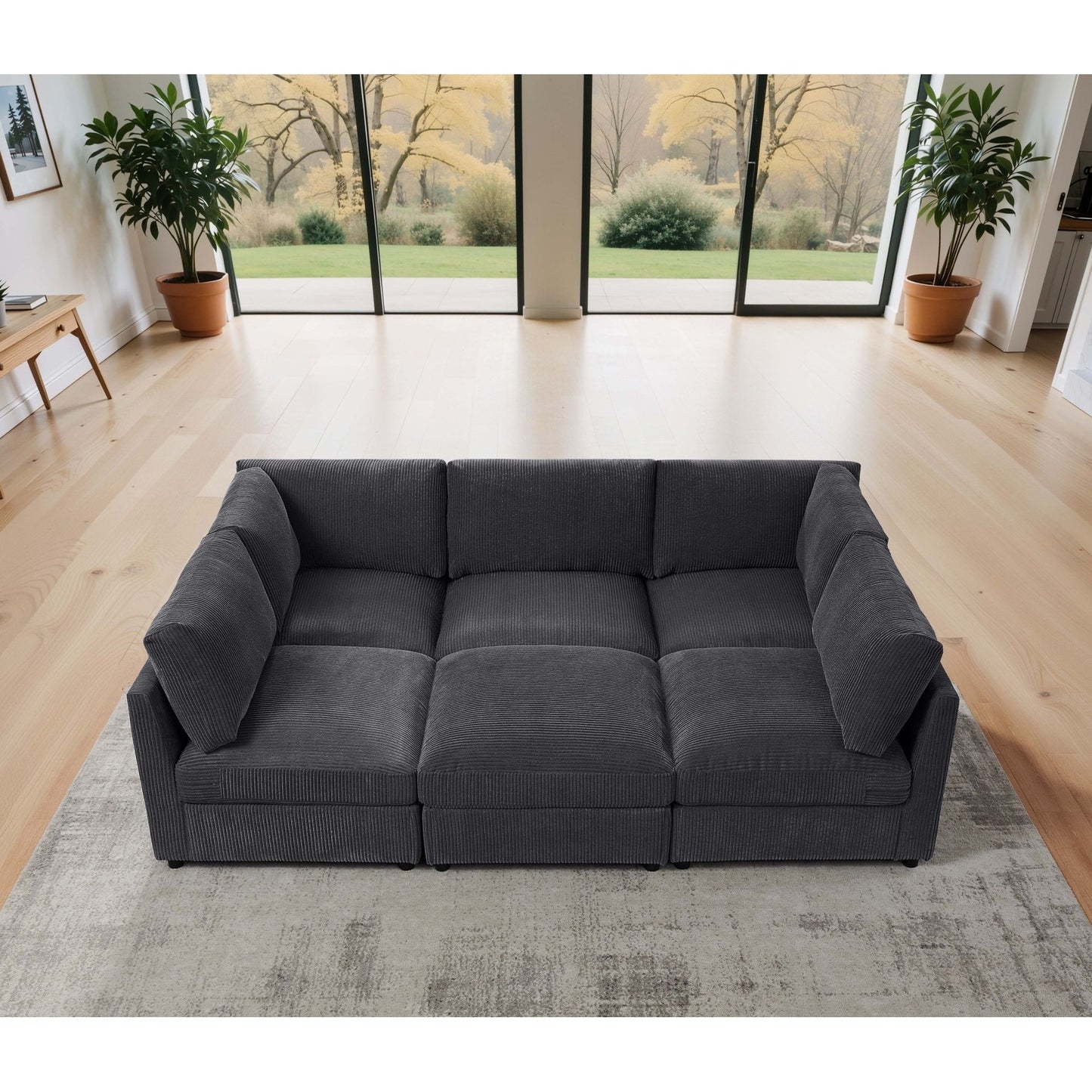 Modern Reversible Modular Sectional
