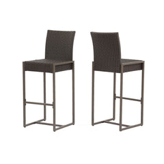 Outdoor Barstool With Hand Crafted Details (Set of 2)