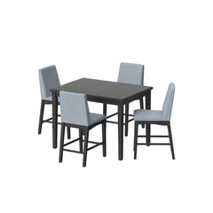 5 Piece Gathering Height Set - Gray - Wood