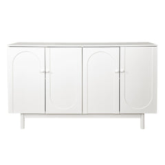 4 Door Storage Cabinet For Living Room - White