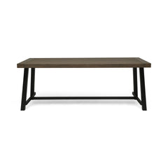 Outdoor Dining Table - Gray / Rustic Metal