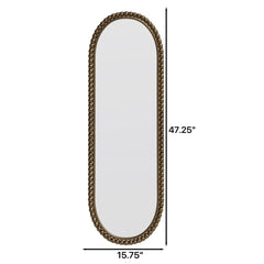 Oval Retro Mirror, Wall Hanging Mirror For Living Room