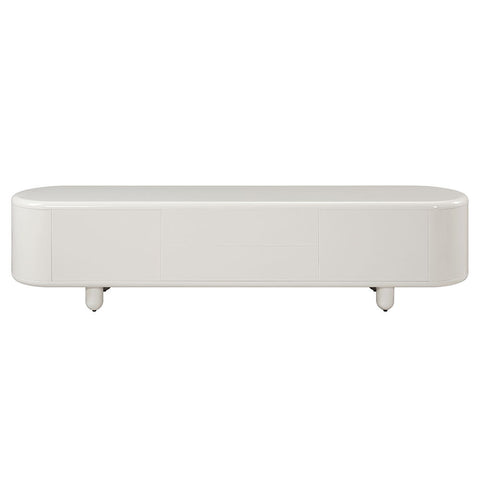 Keely - TV Stand - White High Gloss
