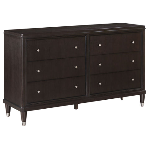 Niguel - 6 Drawer Dresser - Brown