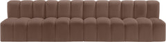 Arc - Faux Leather 4 Seats Modular Sofa