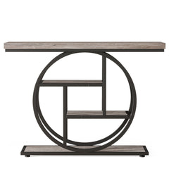 Console Table With 4 Tier Design For Living Hallway