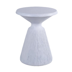 Outdoor End Table, Round Garden Stool - Aqua Grey