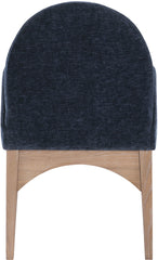 Waldorf - Chenille Dining Arm Chair With Natural Legs