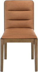 Ellis - Vegan Leather Upholstered Dining Chair (Set of 2) - Brown Base