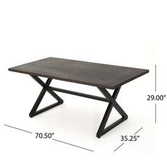 Rolando - Outdoor Aluminum Dining Table With Steel Frame