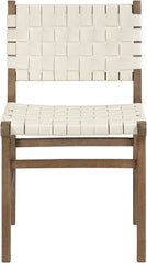 Entwine - Vegan Leather Upholstered Dining Chair - Painted Brown