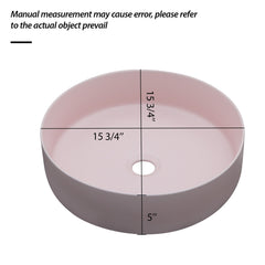 Elegant Ceramic Vessel Bathroom Sink With Stain Resistant Finish