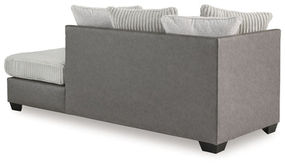 Clairette Court - Raf Corner Chaise - Alloy