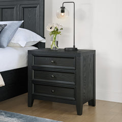 3 Drawer Nightstand With USB Charging Port