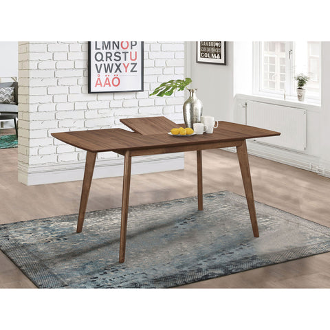 Rectangular Dining Table With Butterfly Leaf - Walnut