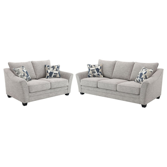 Lido - 2 Piece Sofa Set - Light Gray