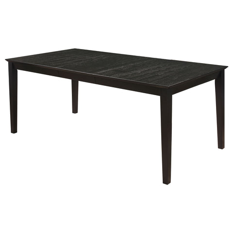 Alexander - Rectangular Extension Leaf Dining Table - Black