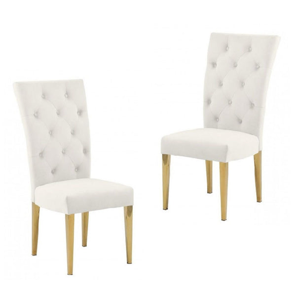 Modern Design Upholstered Dining Chair (Set of 2)