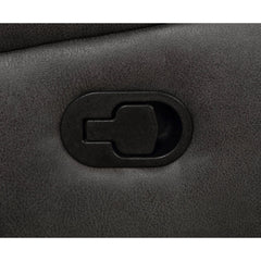 Franklin - Upholstered Padded Arm Glider Recliner - Charcoal