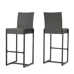 Outdoor Barstool With Hand Crafted Details (Set of 2)