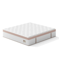14" King Size, Firm Hybrid Mattress, Gel Memory Foam & Pocket Springs, Pressure Relief, Motion Isolation, Ergonomic Bed - White