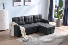 Lucca - Reversible Sectional Sleeper Sofa Chaise With Storage
