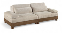 Turin - Fabric Upholstered Modular Sectional - Taupe