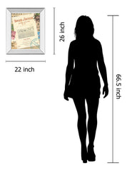 Wine Tour 2 By Maria Mendez - Mirror Framed Print Wall Art - Beige