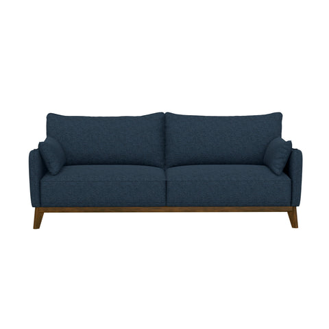 Sofa Wide With Attached Legs - Blue