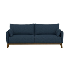 Sofa Wide With Attached Legs - Blue