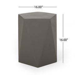 Side Table With Geometric Design